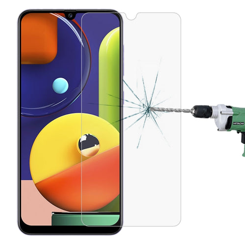 สำหรับ Galaxy A50s 2.5D ฟิล์มกระจกนิรภัยไม่เต็มหน้าจอ, For Galaxy A50s (1 PC)