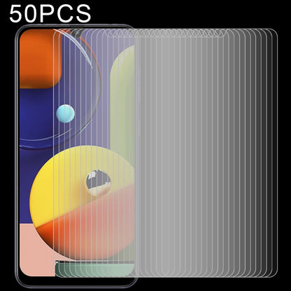 50 ชิ้นสำหรับ Galaxy A50s 2.5D ฟิล์มกระจกนิรภัยไม่เต็มหน้าจอ, For Galaxy A50s (50 PCS)