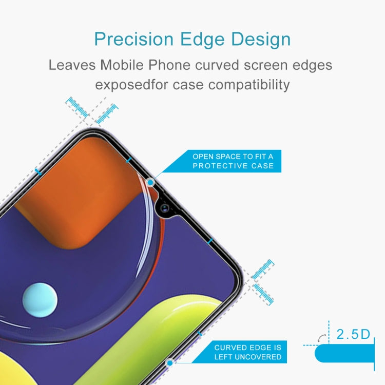 สำหรับ Galaxy A50s 2.5D ฟิล์มกระจกนิรภัยไม่เต็มหน้าจอ, For Galaxy A50s (1 PC)