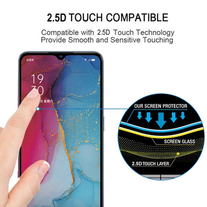 25 ชิ้นสำหรับ OPPO Reno 3 / Reno3 Youth Full กาวเต็มฝาครอบป้องกันหน้าจอฟิล์มกระจกนิรภัย, For OPPO Reno 3 (25 PCS)