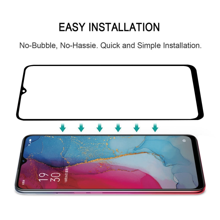 25 ชิ้นสำหรับ OPPO Reno 3 / Reno3 Youth Full กาวเต็มฝาครอบป้องกันหน้าจอฟิล์มกระจกนิรภัย, For OPPO Reno 3 (25 PCS)