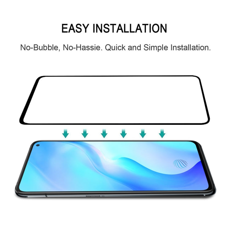 25 ชิ้นสำหรับ Vivo X30 Full กาวคลุมทั้งหมดปกป้องหน้าจอฟิล์มกระจกนิรภัย, For Vivo X30 (25 PCS)