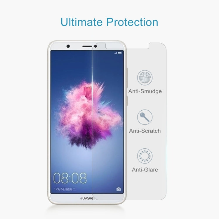 50 ชิ้นสำหรับ Huawei P สมาร์ท / เพลิดเพลินกับ 7S 0.26mm 9H ความแข็งพื้นผิว 2.5D โค้งกระจกฟิล์มป้องกันหน้าจอ, For P smart / Enjoy 7S