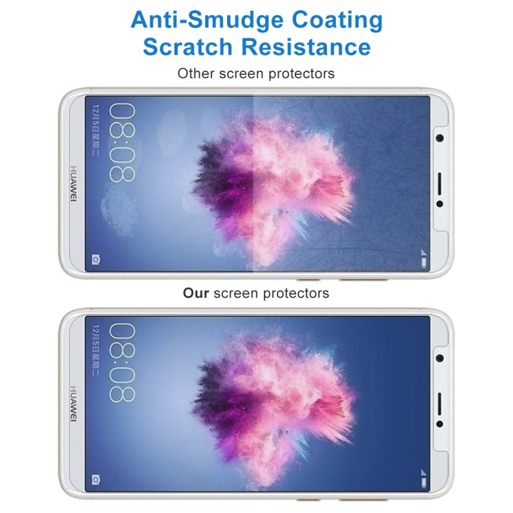 50 ชิ้นสำหรับ Huawei P สมาร์ท / เพลิดเพลินกับ 7S 0.26mm 9H ความแข็งพื้นผิว 2.5D โค้งกระจกฟิล์มป้องกันหน้าจอ, For P smart / Enjoy 7S