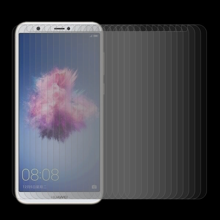 100 ชิ้นสำหรับ Huawei P สมาร์ท / เพลิดเพลินกับ 7S 0.26mm 9H ความแข็งพื้นผิว 2.5D โค้งกระจกฟิล์มป้องกันหน้าจอ, For P smart / Enjoy 7S
