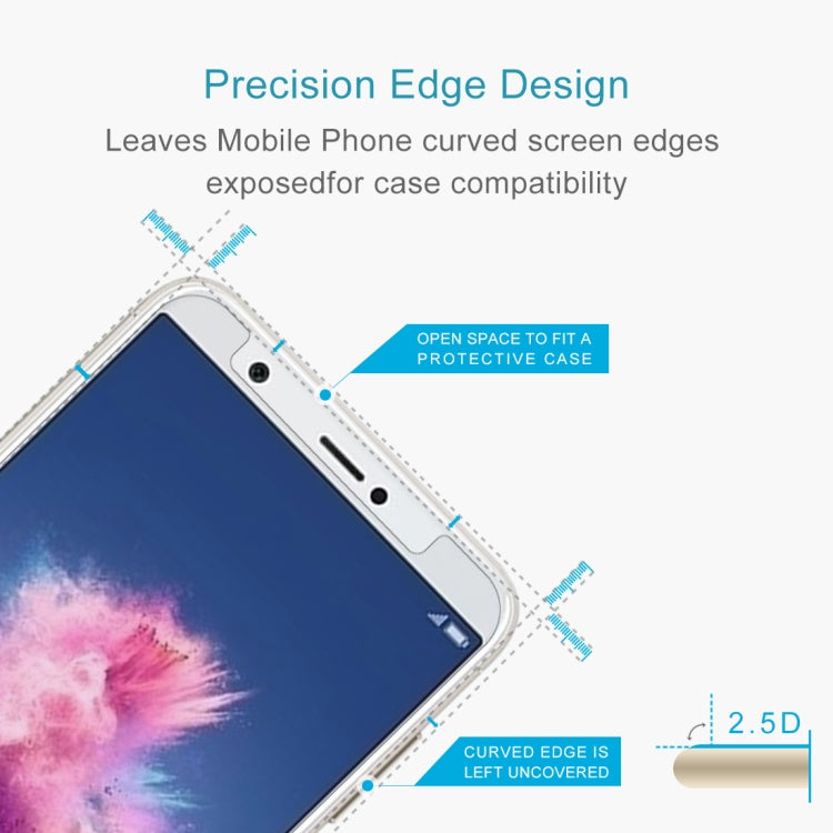 สำหรับ Huawei P สมาร์ท / เพลิดเพลินกับ 7S 0.26mm 9H ความแข็งพื้นผิว 2.5D โค้งกระจกฟิล์มป้องกันหน้าจอ, For P smart / Enjoy 7S