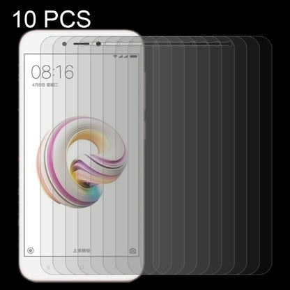 10 ชิ้นสำหรับ Xiaomi R Edmi 5A 0.26 มิลลิเมตร 9H ความแข็งพื้นผิว 2.5D ขอบโค้งกระจกกันรอยหน้าจอ, For Redmi 5A