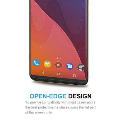 สำหรับ Wiko View 0.26mm 9H ความแข็งพื้นผิว 2.5D ขอบโค้งกระจกนิรภัยป้องกันหน้าจอด้านหน้า, For Wiko View