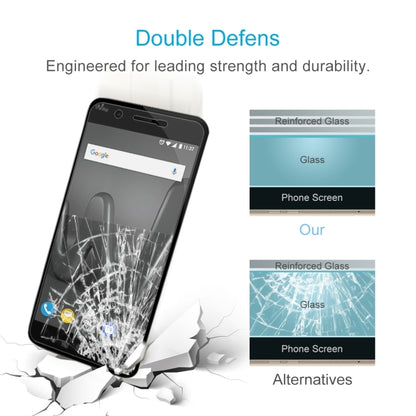 2 ชิ้นสำหรับ Wiko Harry 0.26mm 9H ความแข็งพื้นผิว 2.5D ขอบโค้งกระจกกันรอยหน้าจอ, For Wiko Harry