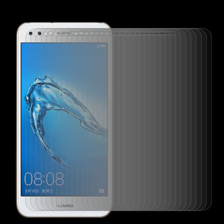 100 ชิ้นสำหรับหัวเว่ย Y6 Pro (2017) 0.26 มิลลิเมตร 9H ความแข็งพื้นผิว 2.5D ขอบโค้งกระจกกันรอยหน้าจอ, For Y6 Pro (2017)
