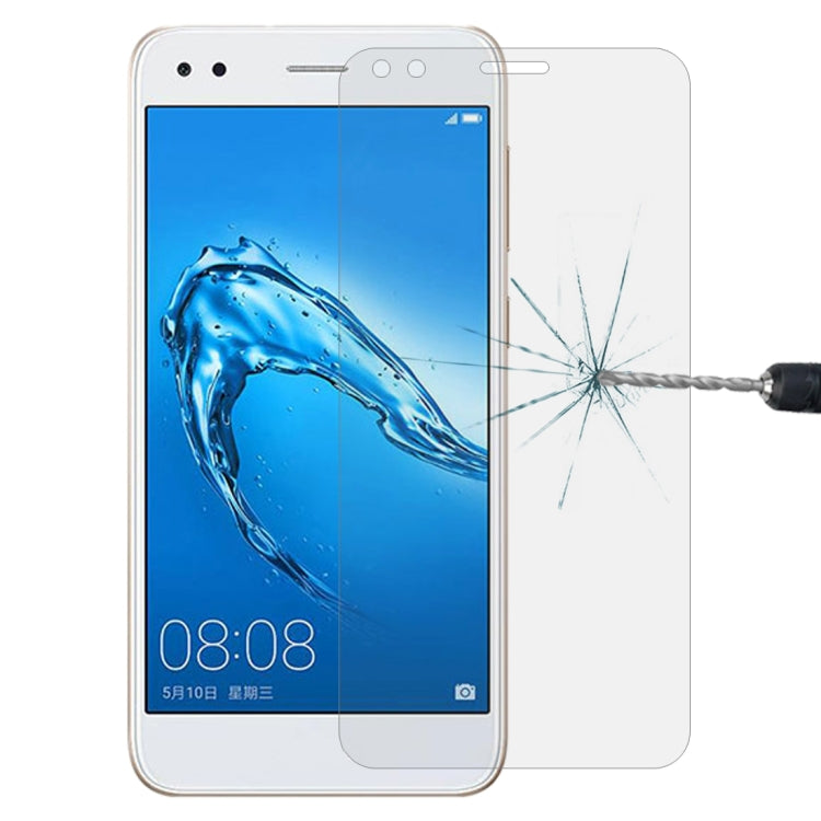 สำหรับ Huawei Y6 Pro (2017) 0.26mm 9H ความแข็งพื้นผิว 2.5D ขอบโค้งกระจกนิรภัยป้องกันหน้าจอ, For Y6 Pro (2017)