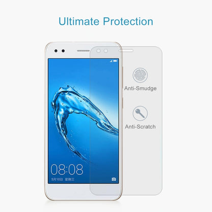 สำหรับ Huawei Y6 Pro (2017) 0.26mm 9H ความแข็งพื้นผิว 2.5D ขอบโค้งกระจกนิรภัยป้องกันหน้าจอ, For Y6 Pro (2017)