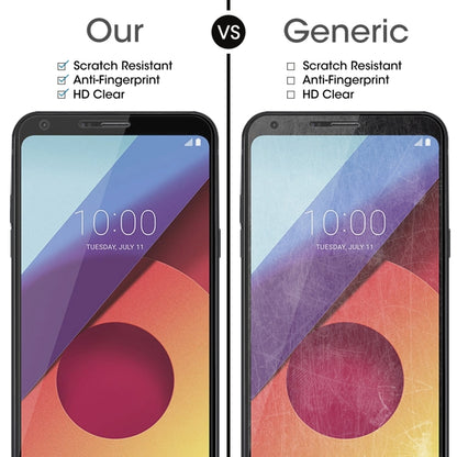 สำหรับ LG Q6 + 0.26mm 9H ความแข็งพื้นผิว 2.5D ขอบโค้งกระจกนิรภัยป้องกันหน้าจอ, For LG Q6+ (1 PC)
