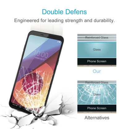 สำหรับ LG Q6 + 0.26mm 9H ความแข็งพื้นผิว 2.5D ขอบโค้งกระจกนิรภัยป้องกันหน้าจอ, For LG Q6+ (1 PC)