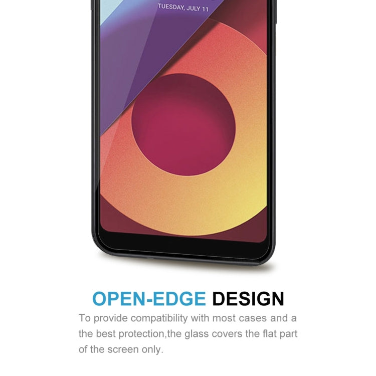 สำหรับ LG Q6 + 0.26mm 9H ความแข็งพื้นผิว 2.5D ขอบโค้งกระจกนิรภัยป้องกันหน้าจอ, For LG Q6+ (1 PC)