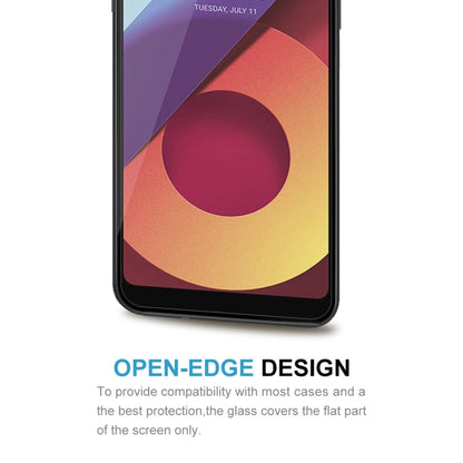 สำหรับ LG Q6 + 0.26mm 9H ความแข็งพื้นผิว 2.5D ขอบโค้งกระจกนิรภัยป้องกันหน้าจอ, For LG Q6+ (1 PC)