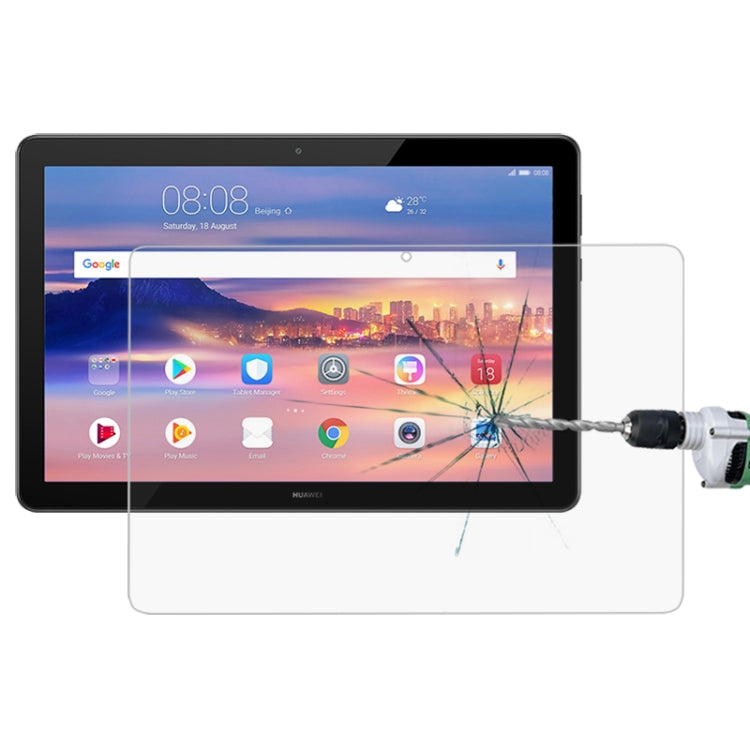 ฟิล์มกระจกนิรภัยแบบเต็มหน้าจอ 0.3 มม. 9H สำหรับ Huawei MediaPad T5 10.1, For MediaPad T5 10.1