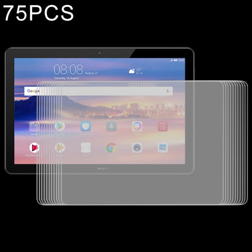 75 ชิ้น 0.3mm 9H ฟิล์มกระจกนิรภัยแบบเต็มหน้าจอสำหรับ Huawei MediaPad T5 10.1, For MediaPad T5 10.1