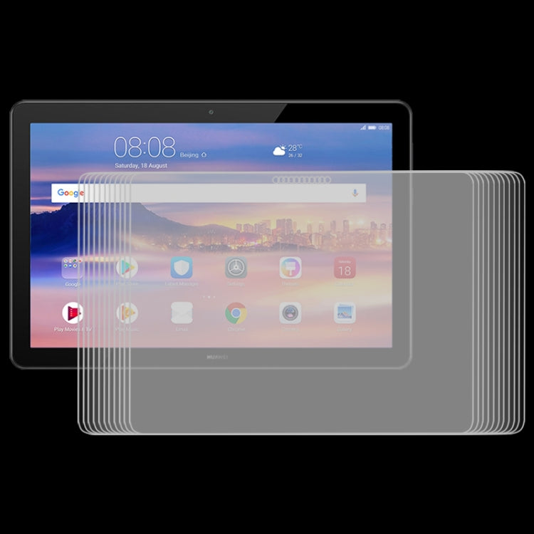 75 ชิ้น 0.3mm 9H ฟิล์มกระจกนิรภัยแบบเต็มหน้าจอสำหรับ Huawei MediaPad T5 10.1, For MediaPad T5 10.1