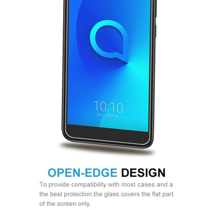 สำหรับ Alcatel 1X 2.5D ฟิล์มกระจกนิรภัยไม่เต็มหน้าจอ, Alcatel 1X (1 PC)