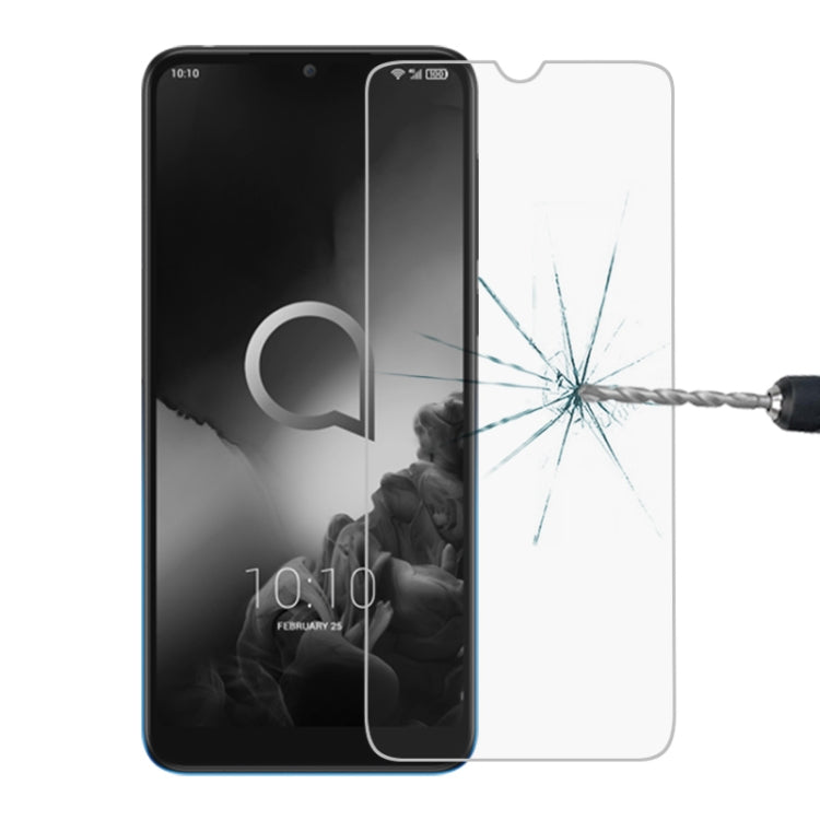 สำหรับ Alcatel 3 2.5D ฟิล์มกระจกนิรภัยไม่เต็มหน้าจอ, Alcatel 3 (1PC)