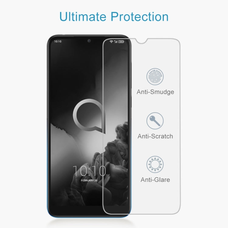 สำหรับ Alcatel 3 2.5D ฟิล์มกระจกนิรภัยไม่เต็มหน้าจอ, Alcatel 3 (1PC)