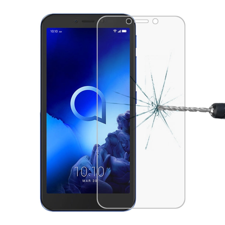 สำหรับ Alcatel U5 2.5D ฟิล์มกระจกนิรภัยไม่เต็มหน้าจอ, For Alcatel U5 (1PC)