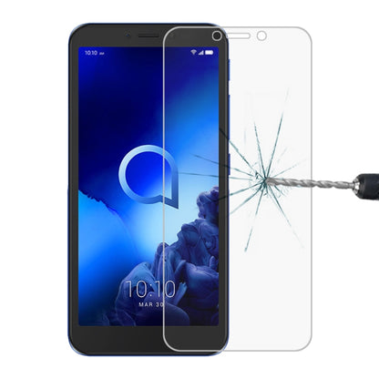 สำหรับ Alcatel U5 2.5D ฟิล์มกระจกนิรภัยไม่เต็มหน้าจอ, For Alcatel U5 (1PC)