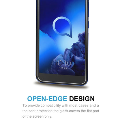 สำหรับ Alcatel U5 2.5D ฟิล์มกระจกนิรภัยไม่เต็มหน้าจอ, For Alcatel U5 (1PC)