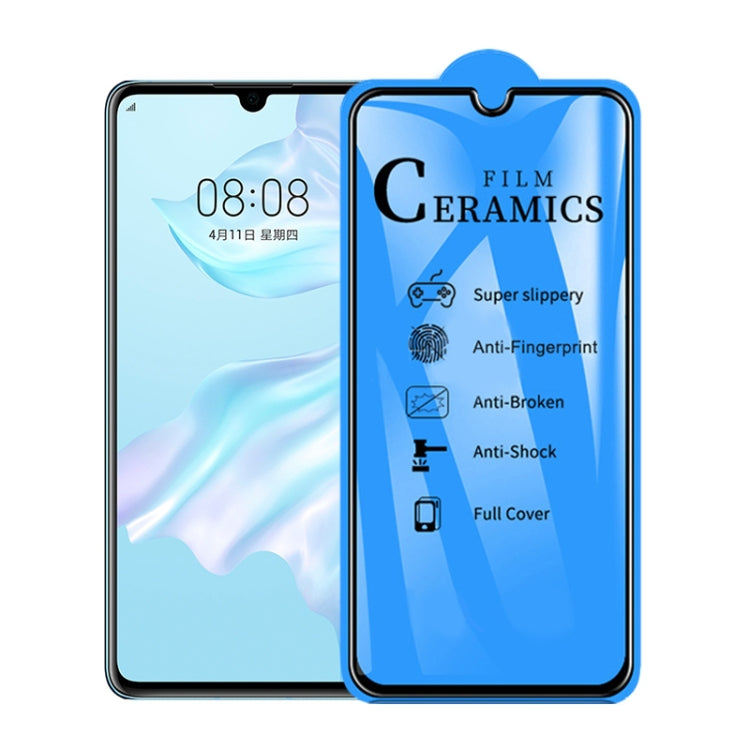 25 ชิ้น 2.5D เต็มกาวเต็มปกฟิล์มเซรามิกสำหรับ Huawei P30 Lite, For Huawei P30 Lite (25 PCS)