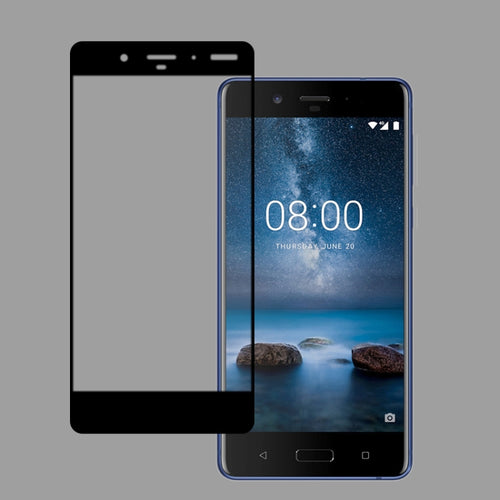 สำหรับ Nokia 8 0.26mm 9H 3D ป้องกันการระเบิดแบบเต็มหน้าจอความร้อนดัดฟิล์มกระจกหน้าจอ