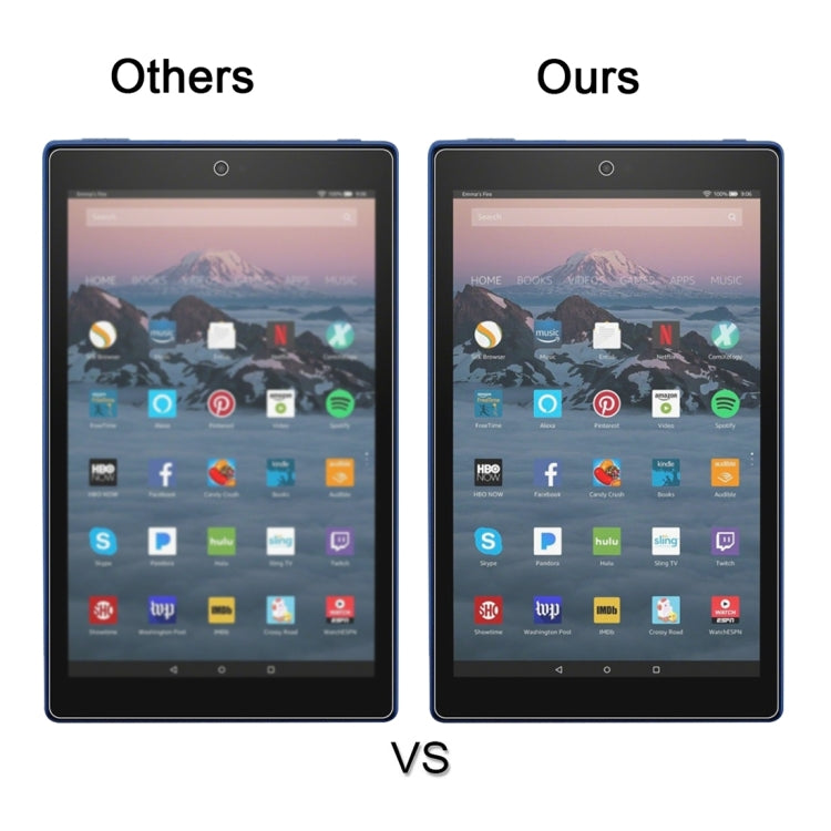 75 ชิ้น 0.3 มิลลิเมตร 9H ฟิล์มกระจกนิรภัยแบบเต็มหน้าจอสำหรับ Amazon Kindle Fire HD 10 2017, For Fire HD 10 2017 (75pcs)