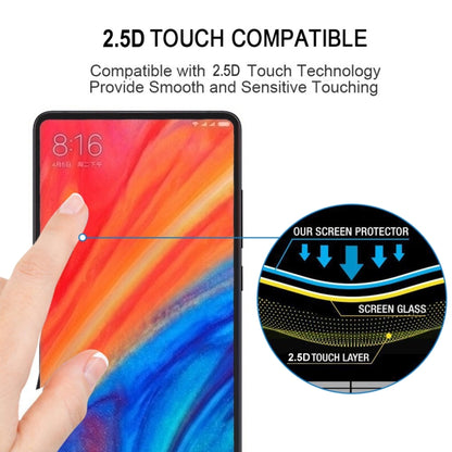 ฟิล์มกระจกนิรภัยแบบเต็มหน้าจอขนาด 0.33 มม. 9H 2.5D สำหรับ Xiaomi Mi Mix 2S, For Mi Mix 2S