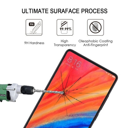 ฟิล์มกระจกนิรภัยแบบเต็มหน้าจอขนาด 0.33 มม. 9H 2.5D สำหรับ Xiaomi Mi Mix 2S, For Mi Mix 2S