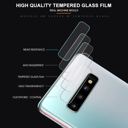 mocolo 0.15mm 9H 2.5D รอบขอบด้านหลังกล้องเลนส์ฟิล์มกระจกนิรภัยสำหรับ Galaxy S10, Galaxy S10
