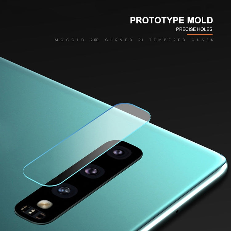 mocolo 0.15mm 9H 2.5D รอบขอบด้านหลังกล้องเลนส์ฟิล์มกระจกนิรภัยสำหรับ Galaxy S10, Galaxy S10