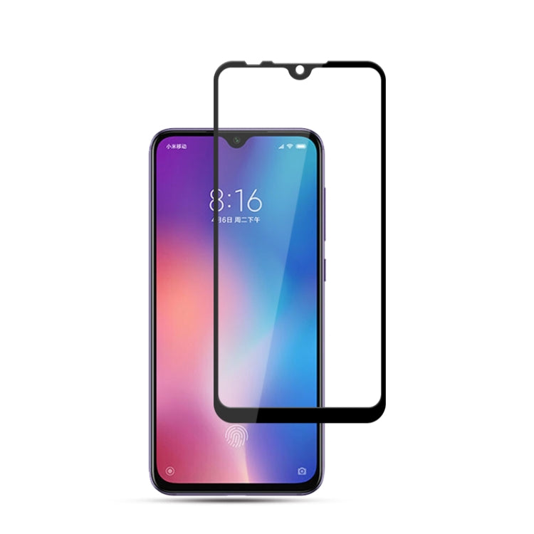 mocolo 0.33mm 9H 2.5D Full กาวผ้าไหมพิมพ์ฟิล์มกระจกนิรภัยสำหรับ Xiaomi Mi 9 SE, For Xiaomi Mi 9 SE