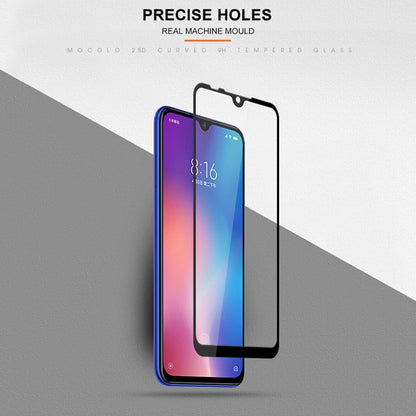 mocolo 0.33mm 9H 2.5D Full กาวผ้าไหมพิมพ์ฟิล์มกระจกนิรภัยสำหรับ Xiaomi Mi 9 SE, For Xiaomi Mi 9 SE