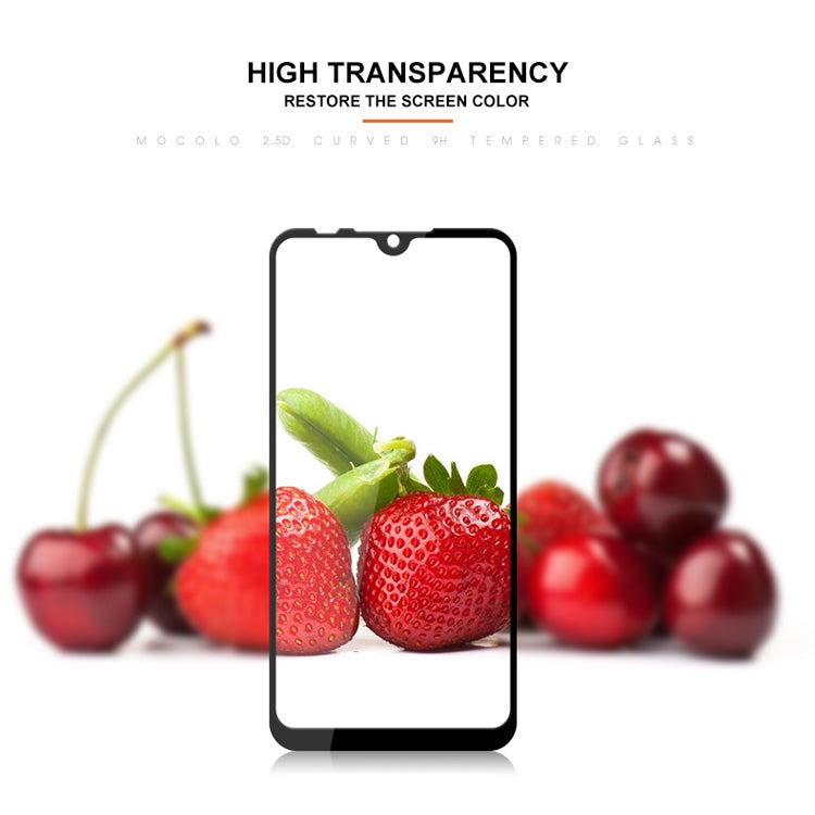 mocolo 0.33mm 9H 2.5D Full กาวผ้าไหมพิมพ์ฟิล์มกระจกนิรภัยสำหรับ Xiaomi Mi 9 SE, For Xiaomi Mi 9 SE