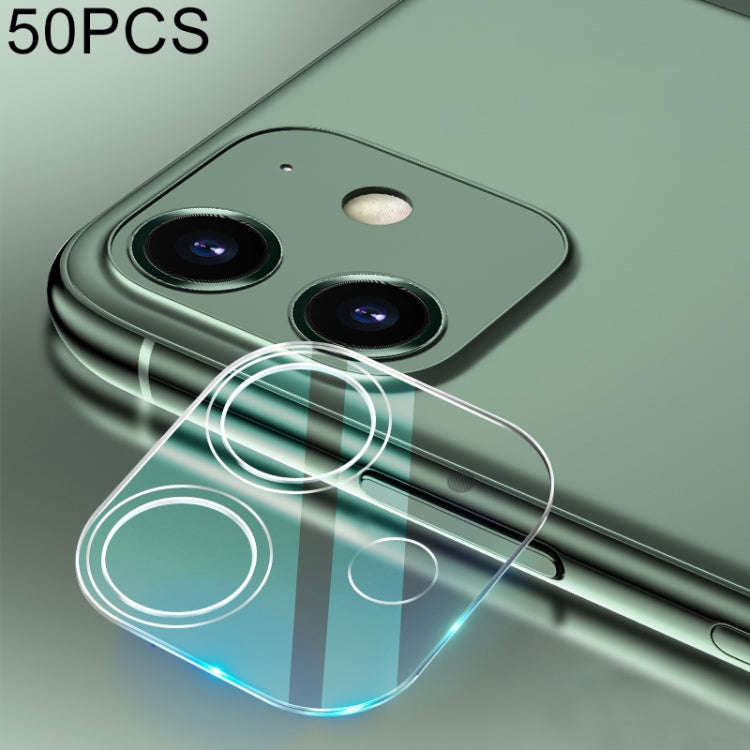 สำหรับ iPhone 11 50 ชิ้น HD กล้องด้านหลังเลนส์ป้องกันฟิล์มกระจกนิรภัย, For iPhone 11(50 PCS)