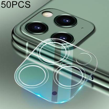 สำหรับ iPhone 11 Pro 50 ชิ้น HD กล้องด้านหลังเลนส์ป้องกันฟิล์มกระจกนิรภัย, For iPhone 11 Pro(50 PCS)