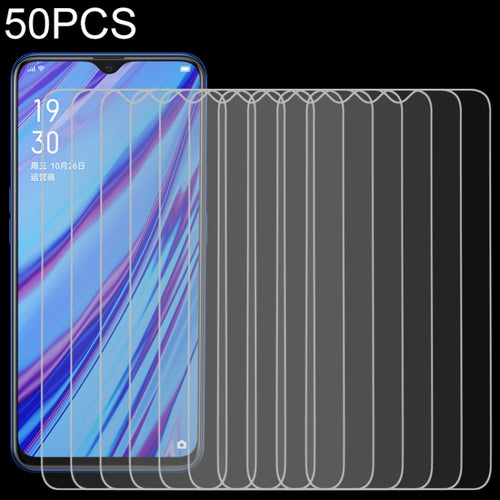 50 ชิ้นสำหรับ OPPO A5 / A9 (2020) / A56 5G 9H 2.5D ฟิล์มกระจกนิรภัยหน้าจอ, For OPPO A5 / A9 (2020) (50 PCS)