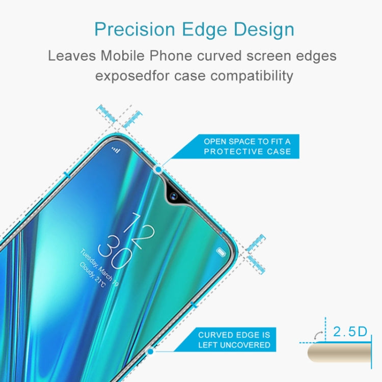 10 ชิ้นสำหรับ OPPO realme 5 Pro 9H 2.5D ฟิล์มกระจกนิรภัยหน้าจอ, For OPPO Realme 5 Pro (10 PCS)