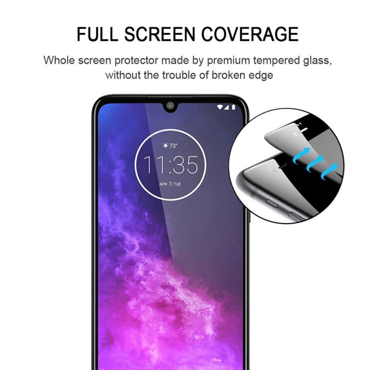 สำหรับ Motorola One Zoom Full กาวเต็มหน้าจอฟิล์มกระจกนิรภัย, For Motorola One Zoom