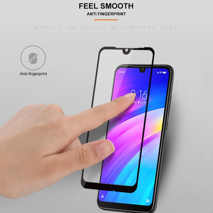 mocolo 0.33mm 9H 2.5D ฟิล์มกระจกนิรภัยแบบกาวเต็มสำหรับ Xiaomi Redmi 7, For Xiaomi Redmi 7