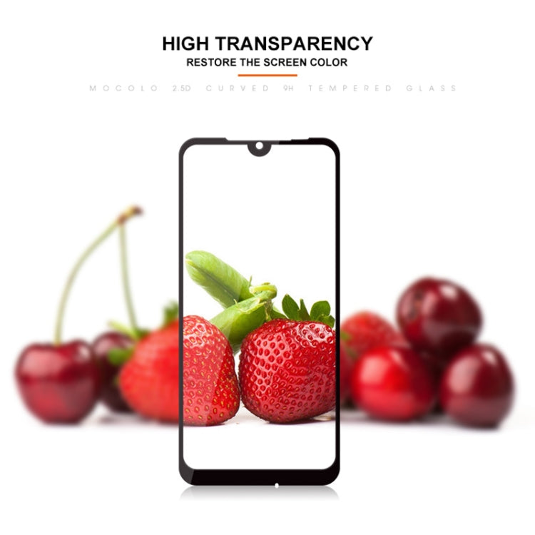 mocolo 0.33mm 9H 2.5D ฟิล์มกระจกนิรภัยแบบกาวเต็มสำหรับ Xiaomi Redmi 7, For Xiaomi Redmi 7