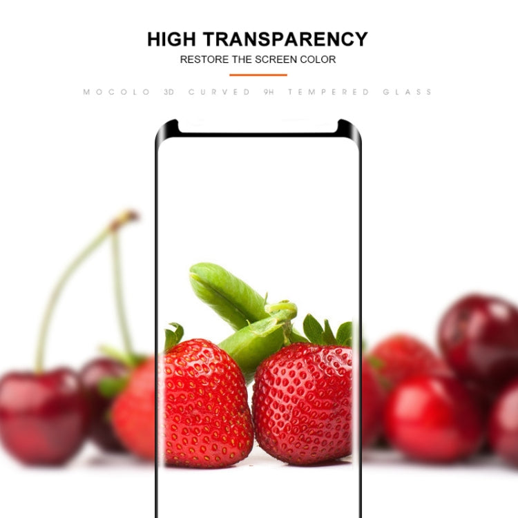 mocolo 0.33mm 9H 3D Full Glue Curved Tempered Glass Film สำหรับ Galaxy S9, For Galaxy S9