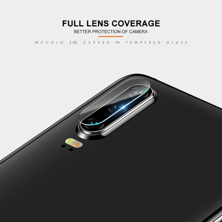 mocolo 0.15mm 9H 2.5D รอบขอบด้านหลังกล้องเลนส์ฟิล์มกระจกนิรภัยสำหรับ Huawei P30, Huawei P30