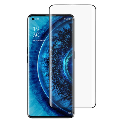 สำหรับ OPPO ค้นหา X2 9H HD 3D ขอบโค้งฟิล์มกระจกนิรภัย (สีดำ), For OPPO Find X2(Black)(1 PC)