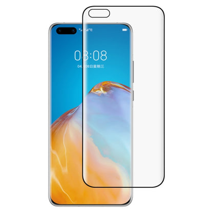 สำหรับ Huawei P40 Pro 9H HD 3D ขอบโค้งฟิล์มกระจกนิรภัย (สีดำ), For Huawei P40 Pro(Black)(1 PC)